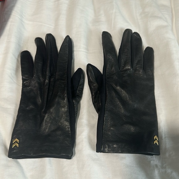 Isotoner by Aris Vintage Ladies Black Leather Driving Gloves OS - Picture 1 of 4